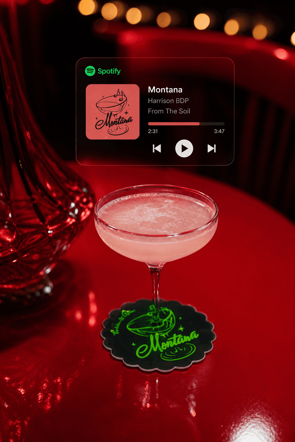 Montana cocktail and digital layer